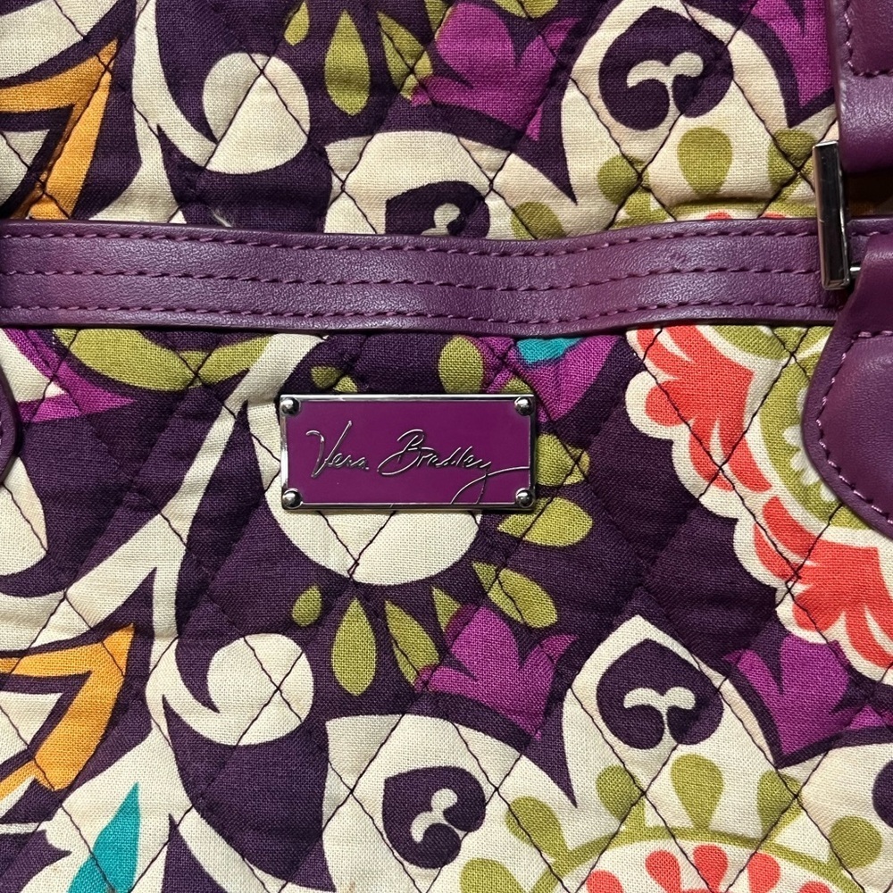 Vera Bradley Purple Floral Women's Bag - Picture 2 of 5